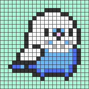 Budgie Pixel Art, Pixel Art Pattern Animals, Parrot Pixel Art, Bird Alpha Pattern, Bird Perler Bead Patterns, Pixel Art Pattern Ideas, Pixel Art Pattern 32x32 Grid Easy, Birds Pixel Art, Pixel Art Cute Animals