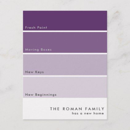 Purple Paint Colors Bedroom, Light Purple Paint Colors, Purple Wall Color, Light Purple Paint, Purple Paint Colors, Lavender Paint, Moving Announcement Postcard, Purple Color Palettes, Moving Announcement