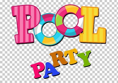 Pool Party Diy, Barbie Pool Party, Pool Parties Flyer, Mickey Mouse Stickers, Alphabet Birthday, Party Font, Pool Party Themes, Flamingo Pool, Party Swimming Pool