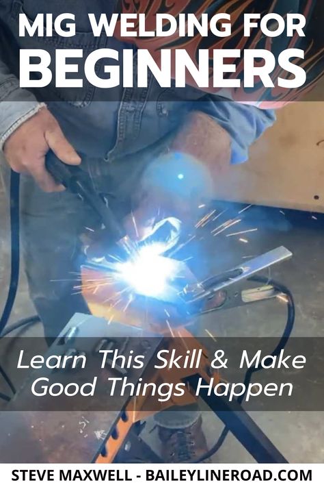 Want to learn to weld? You’ll love the video below. Welding is a powerful DIY skill and the video below is from my brand new online course MIG WELDING FOR BEGINNERS. #DIY #welding #weldingclass #weldingsmostwanted #weldinglife #weldingart #weldingrig #weldingschool #weldingporn #weldinghelmet #weldinghood #weldingclass #weldingmachine #weldingshop #weldinghumor #weldingaddicts #weldingcareer #weldingisart #weldingmostwanted #weldingrigs #weldingtipsandtricks #weldingtraining #weldingapron Mig Welding Tips, Welding Schools, Welding For Beginners, How To Weld, Welding Table Diy, Auto Body Work, Cool Welding Projects, Welding Design, Welding Training