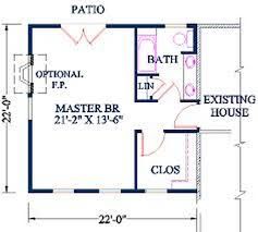 Small Master Bedroom Addition Floor Plans - Tutorial Pics Bedroom Addition Plans, Master Suite Floor Plans, Master Suite Layout, Master Suite Floor Plan, Master Suite Addition, Bedroom Addition, Bathroom Addition, Luxury Master Bathrooms, Bathroom Floor Plans