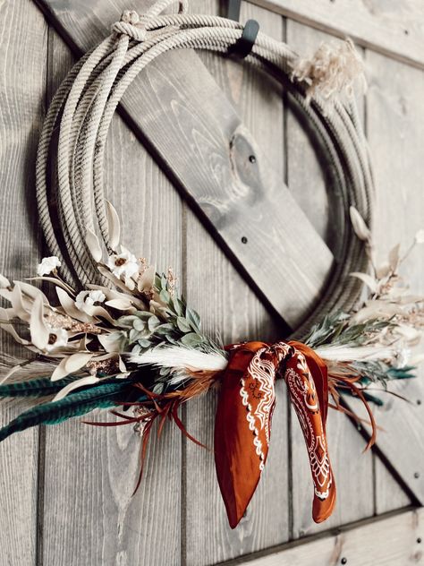 This Wreaths item by homeandhangershop has 886 favorites from Etsy shoppers. Ships from United States. Listed on 30 Dec, 2023 Rope Wreath Western, Lasso Wreath, Lariat Wreath, Western Wreath, Rope Wreath Diy, Lasso Rope, Western Wreaths, Cowboys Wreath, Something In The Orange