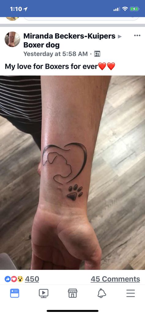 Boxer Dog Tattoo Ideas Simple, Boxer Tattoo Dog, Boxer Dog Tattoo Ideas, Female Boxer Dog, Boxer Dog Tattoo, Boxer Tattoo, Pawprint Tattoo, Saved Tattoo, Female Boxers