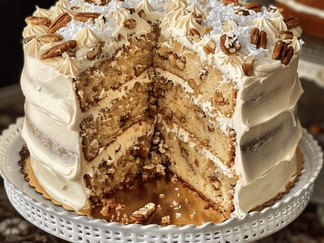 Italian Cream Cake Recipe: Decadent Southern Dessert Perfection ~ Polishing Pemberley Italian Cream Pound Cake, Italian Dream Cake, Creole Desserts, Quick Italian Cream Cake Recipe, Italian Cream Cheese Cake, Italian Rum Cake, Italian Cream Cake Recipe, Cream Cheese Bundt Cake, Rum Cake Recipe