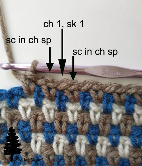 The Moss Stitch - Learn how to crochet this easy stitch in this tutorial.