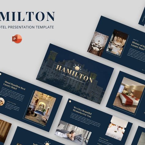 Hamilton - Luxury Hotel Powerpoint Template PowerPoint Template Hotel Ppt Template, Luxury Powerpoint, Hotel Advertisement, Websites Inspiration, Luxury Inspiration, Powerpoint Free, Ppt Design, Hotel Luxury, 99 Design