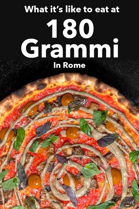 Pinterest image: photo of a pizza with caption reading "What It's Like To Eat At 180 Grammi In Rome" Pizza Rome, Best Pizza In Rome, Rome Pizza, Roman Pizza, Naples Pizza, Central American Food, Around The World Christmas, Bologna Food, Romans Pizza