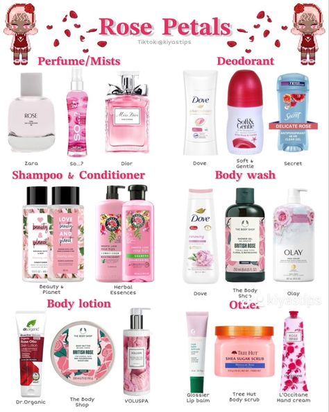 Signature Scents Ideas, How To Smell Like Rose Water, Things To Smell Like, Scent Combos Rose, Rose Body Care Products, Pov You Smell Like Roses, You Smell Like Roses, Floral Scented Shower Routine, How To Smell Like A Rose