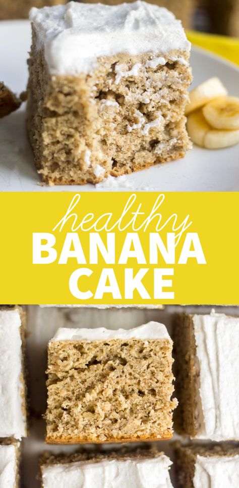 How To Make A Healthy Cake, Healthy Smash Cake Alternative, Banana Cake No Butter, Simple Healthy Cake, Healthy Banana Smash Cake, Banana Cupcakes Healthy, Banana Bread Smash Cake, Banana Smash Cake Recipe 1st Birthdays, Low Sugar Birthday Cake For Baby