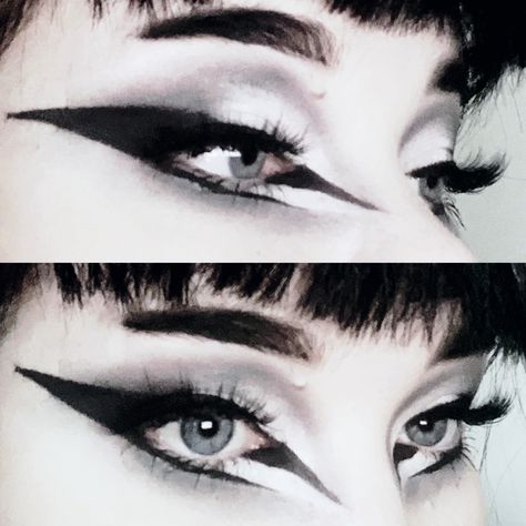 Eye Makeup Inspo, Gothic Eye Makeup, Maquillage Goth, Goth Makeup Looks, Trad Goth Makeup, Goth Eye Makeup, Traditional Goth, Punk Makeup, Trad Goth