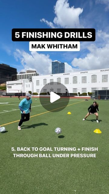 Michael Holzer on Instagram: "5️⃣ Finishing Drills with @makwhitham @usynt #soccer #soccertraining #soccerdrills" Soccer Finishing Drills, Midfielder Soccer Drills, Shooting Drills Soccer, Midfielder Soccer, Soccer Skills Training, Soccer Videos, Football Skills, Funny Soccer Videos, Funny Soccer