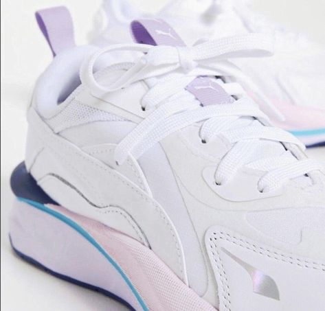 Puma RS-Curve sneakers in white and lilac (Brand New)