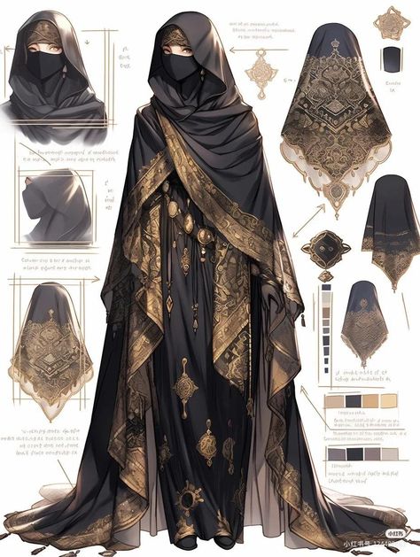 Fesyen Islam, Clothing Design Sketches, Old Fashion Dresses, Fantasy Dresses, Fashion Drawing Dresses, Dress Design Sketches, Fashion Illustration Dresses, Fantasy Gowns, Fashion Design Drawings