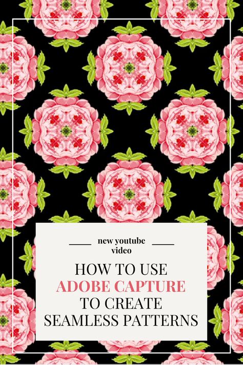 Are you a surface pattern designer creating surface patterns with your iPad? This video will show you how to use Adobe Capture, a free iPad drawing app, to create surface pattern design. Plus, the video will show you how to create a seamless pattern and how to use the app with Adobe Fresco. Adobe Capture, Ipad Drawing App, Surface Design Techniques, Ipad Drawing, Digital Pattern Design, Free Ipad, Adobe Fresco, Surface Patterns