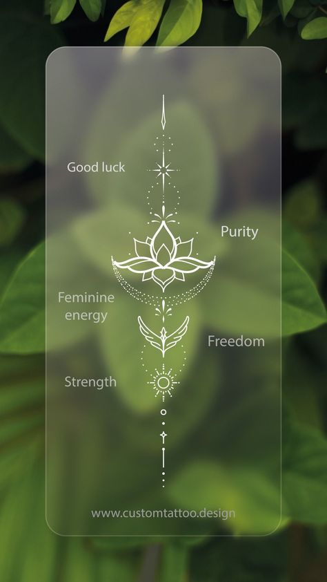 Symbolic Tattoos And Meanings, Unilume Tattoo, Minimalistic Lotus Tattoo, Freedom Sign Tattoo, Spiritual Tattoo Designs For Women, Patience Tattoo Ideas Symbols, Minimalist Tattoo Meaning Symbols, Tattoos For Good Luck, New Beginnings Tattoos For Women