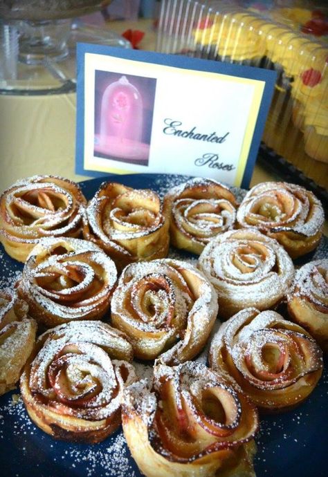 Beauty And The Beast Themed Drinks, Beauty And The Beast Foods, Be Our Guest Tea Party, Beauty And The Beast Food Ideas, Beauty And The Beast Snacks, Beauty And The Beast Themed Food, Beauty And The Beast Tea Party, Beauty And The Beast Party Food, Sleeping Beauty Food