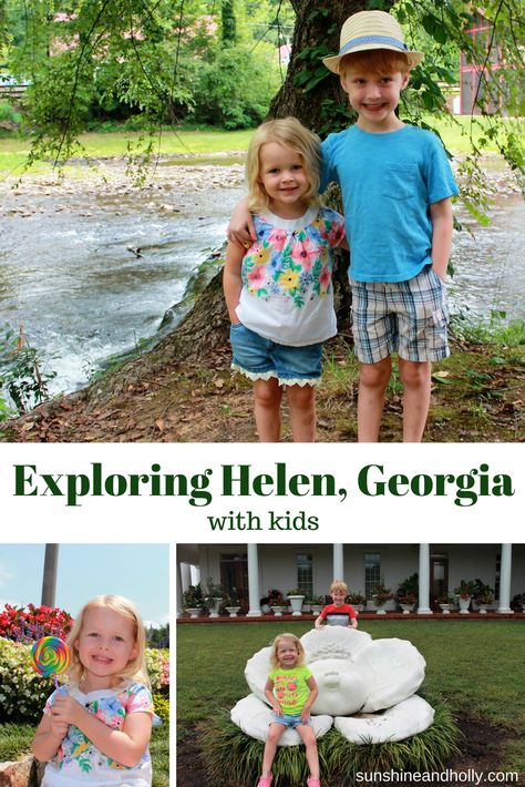 Exploring Helen Georgia with Kids | sunshineandholly.com Helen Georgia With Kids, Georgia Living, Georgia Trip, Helen Georgia, Helen Ga, Travel Georgia, Bavarian Alps, Modern Playroom, Visit Georgia