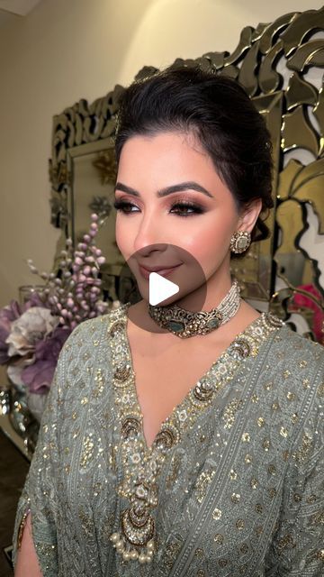 Punjabi Makeup Looks, Elegant Makeup Looks Classy, Mehndi Makeup, Bridal Makeup Tutorial, Wedding Guest Makeup, Makeup Tutorial Step By Step, Stunning Makeup, Elegant Makeup, Nude Makeup