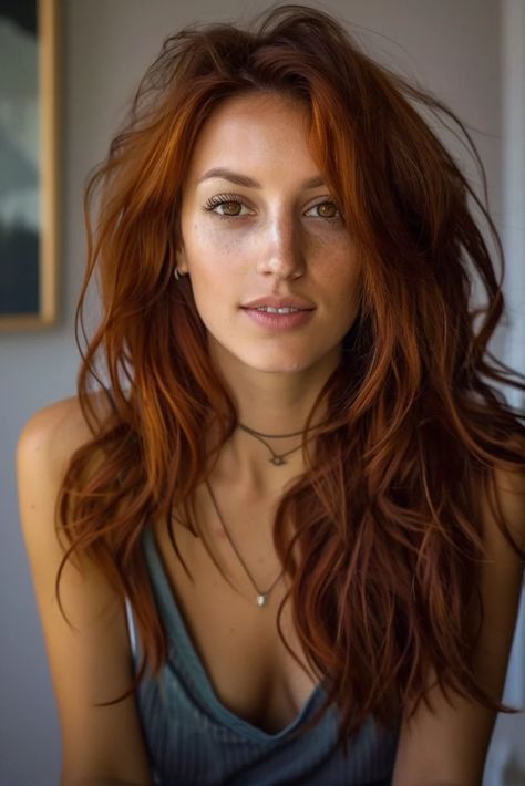 Bropper Hair Color, Ginger Hair Shades, Brownish Ginger Hair, Unique Hair Color Ideas, Red Wedding Hair, Natural Auburn Hair, Redhead Hair Color, Ginger Woman, Unique Hair Color