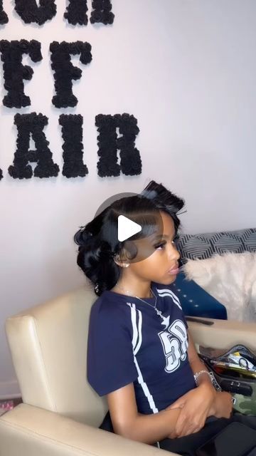 Ponytails|Weaves💕 on Instagram: "her first quick weave 🥰🥰 ⁣ #atlhairstylist #naturalhair #naturalquickweave #explorepage" Side Park Quick Weave, Quick Weave For Kids, Side Part Curly Quick Weave, Up Down Hairstyles Weave, Cute Quick Weave Hairstyles, Quick Weave Ideas, Flip Over Quick Weave, Middle Part Quick Weave, Quick Weave Curly