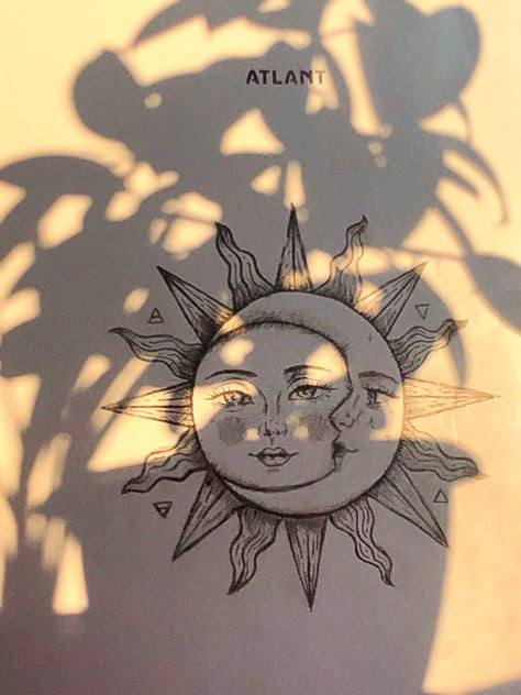 Celestial Drawings Sun Moon, The Sun As A Person Art, Sun And Moon Face Drawing, Half Sun Half Moon Drawing, Half Sun Half Moon Painting, Sun And Moon Painting Easy, Sun And Moon Art Drawings, Sun And Moon Drawing Simple, Moon And Sun Drawing