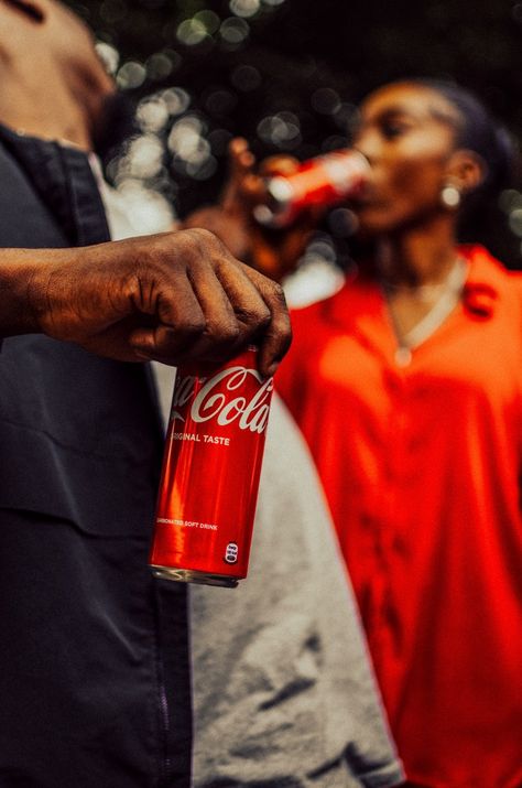 Lifestyle photography for coca cola Advertising Photography People, Drink Product Photography With Model, Can Drinks Aesthetic, Drinks Lifestyle Photography, Product Photography With People, Soda Product Photography, Soda Can Photography, Heineken Photography, Drink Product Photography Ideas