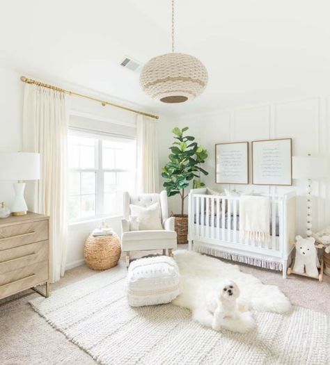 Interior Design Service nursery | Etsy Chanel Decoration, Gender Neutral Nursery Design, Nursery Design Neutral, Greenery Flowers, Baby Nursery Inspiration, Natural Nursery, Nursery Trends, Unisex Nursery, Nursery Room Design