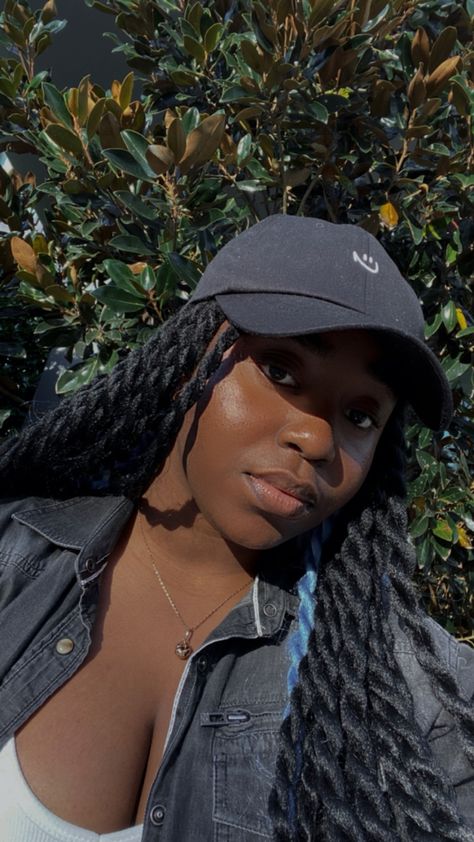 Baseball Cap With Braids Black Women, Cap With Braids, Braids Black Women, Twist Hairstyle, Twist Braid Hairstyles, Braided Hairstyles For Black Women, Black Braids, Dream Hair, Twist Hairstyles