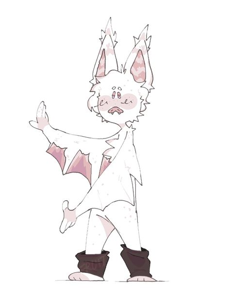 Albino Oc Art, Bat Hybrid Oc, Bat Oc Art, Human Bat Oc, Bat Ocs Human, Bat Person, Albino Oc, Bat Character Design, Bat Fursona