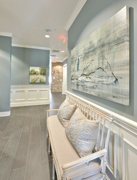 Basement Wall Colors, Foyer Paint Colors, Gray Basement, Foyer Paint, Hallway Paint Colors, Basement Colors, Best Wall Colors, Basement Painting, Interior Wall Colors