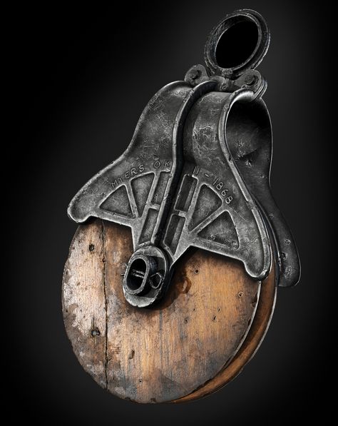 Old Pulley, Thiago Souza on ArtStation at https://www.artstation.com/artwork/e0nLgX Metal Props, Hard Surface Modeling, Props Concept, Environment Props, Props Art, Character Model Sheet, Old Metal, Game Props, Wooden Texture