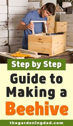 Learn How to Make a Beehive with this Step by Step Guide! This is perfect for beginners, if you want to DIY, or even if you want to buy a kit! Best of all is that it is only 8 Simple Steps! #beehive #beekeeping #diy #bee Beekeeping Diy, Garden Pollinators, Building A Beehive, Honey Bee Box, How To Start Beekeeping, Honey Bee Farming, Bee Keeping Hives, Honey Bees Keeping, Bee Hives Diy