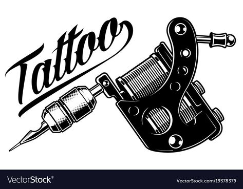 Tattoo Machine Drawing, Tattoo Machine Art, Tattoo Machine Design, Photography Tattoo, Machine Logo, Omerta Tattoo, Tattoo Font, Incredible Tattoos, Artist Logo