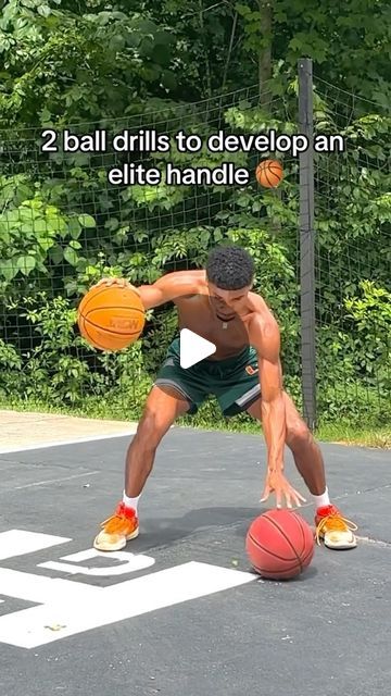 Jordan Goodrich on Instagram: "2 ball drills. #basketball #hoopersofinstagram #ballislife" Dribble Drills Basketball, Shooting Drills Basketball, Basketball Dribbling Drills, Basketball Dribbling, Basketball Dribble, Basketball Training Drills, Basketball Workouts, Basketball Skills, Basketball Training