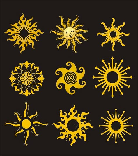 sun tattoo ideas Tattoo Sonne, Makeup Zombie, Sun Tattoo Designs, The Sun And Moon, Sun Tattoos, Yellow Sun, Sun Tattoo, Sun Designs, Sun Art