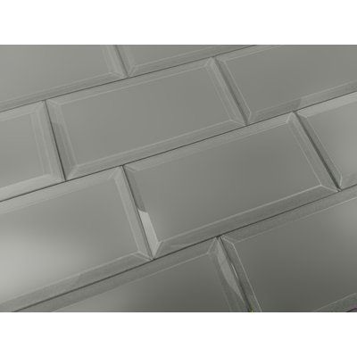 Abolos Frosted Elegance 3" x 6" Glass Subway Tile in Matte Gray Kitchen Sink Interior, Bevelled Tiles, Inviting Colors, Easy Home Improvement Projects, White Kitchen Sink, Decorative Wall Tiles, Matte Tile, Glass Subway Tile, Modern Tiles