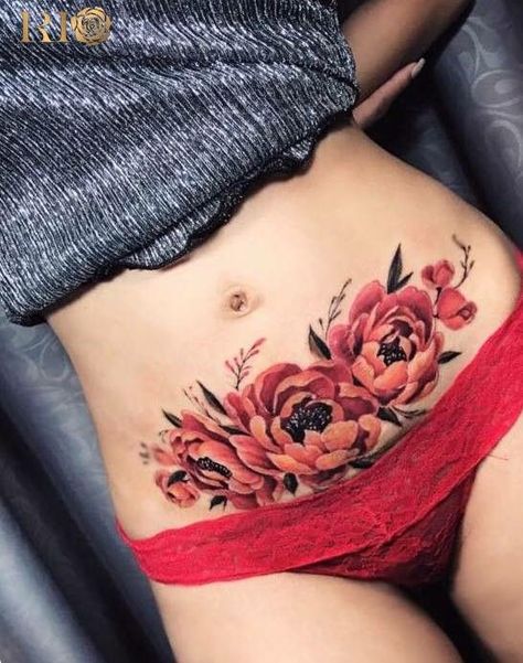 Tattoos With Quotes, Valentines Tattoos, Belly Tattoo Ideas, Tattoos For Women Butterfly, Belly Tattoos For Women, Belly Button Tattoos, Lower Belly Tattoos, Roses Tattoos, Belly Button Tattoo