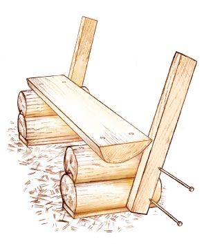 Weekend Project: DIY Log Bench Log Benches, Weekend Projects Diy, Beige Living Room Furniture, Log Bench, Woodworking Tools List, Rustic Outdoor Furniture, Diy Wood Bench, Benches Outdoor, Bench Diy