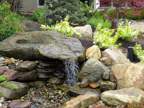 Rock Water Feature, Pondless Water Feature, Pondless Water Features, Stone Water Features, Water Sculpture, Outdoor Water Features, Natural Waterfalls, Garden Water Feature, Fountains Backyard