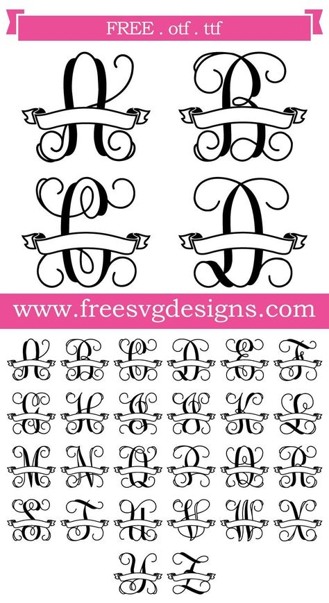 Free Svg Files For Cricut Names, Monograms For Cricut Free, Free Cricut Monogram Downloads, Cricut Monogram Font, Free Templates Download, Free Svg Images, Christmas Fonts Alphabet, Free Monogram Fonts, Christmas Fonts Free