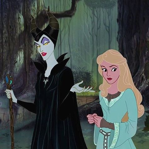 “And that’s how Flora, Fauna, and Maryweather betrayed us. Aurora, are you listening to me?”  Aurora jumped and looked at her with flushed cheeks, “yes, Aunt Maleficent.” Maleficent sighed heavily and patted the top of the girls blonde head. “What’s his name?” She asked. Fan Art Disney, Princesas Disney Anime, Sleeping Beauty Maleficent, The Evil Queen, Images Disney, Disney Sleeping Beauty, Princess Aurora, Deviant Art, Old Disney