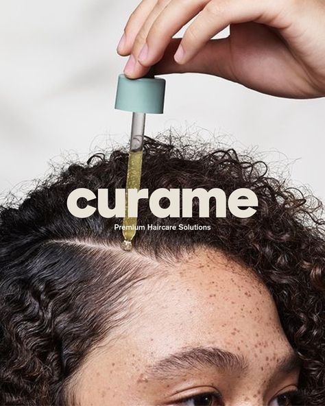 Curame, a high-quality hair care brand dedicated to restoring your hair. They offer products designed to repair damage, promote growth, and enhance shine and softness. @designerbriefs #dbcurame #designerbriefs #branding #brandidentity #packaging #branddesign #typedesign #brandinginspiration #branding #logodesign #branddesign #logofolio #graphicdesignchallenge #brandbrainy #lettering Hair Product Ads Design, Hair Care Branding Design, Hair Salon Advertising Ideas, Hair Care Branding, Salon Advertising Ideas, Beauty Branding Design, Hair Growth Product, Hair Branding, Hair Ads