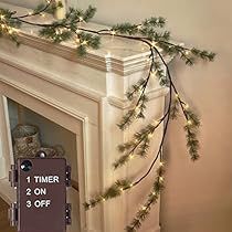 Pre Lit Wreath, Christmas Wreath Decor, Christmas Lights Garland, Fireplace Mantle Decor, Pine Garland, Indoor String Lights, Light Garland, Halloween Decorations Indoor, Christmas Party Decorations