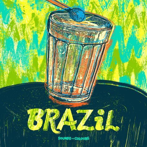 Tropicalia Art, Brazil Illustration, Brasil Art, Latin American Culture, Latin Art, Arte Jazz, Brazil Culture, Brazil Art, Brazilian Design