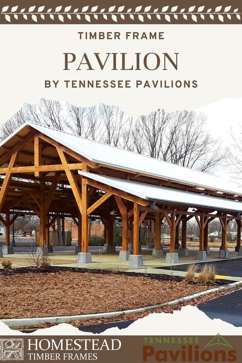 Spring To Do List, Wood Pavilion, Timber Frame Pavilion, Frame Projects, Outdoor Structure, Timber Frames, Backyard Inspo, Timber Wood, Cooking Area