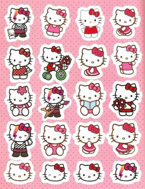 Animal Stickers Printable, Butterfly Stickers Printable, Printable Aesthetic Stickers, Birthday Stickers Printable, Coffee Stickers Printable, Anime Stickers Printable, Kpop Stickers Printable, Hello Kitty Stickers, Hello Kitty Printables