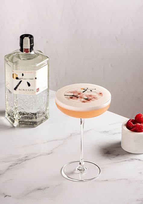 10 Gin Cocktails To Make This Weekend | sheerluxe.com Gin Raspberry Cocktails, Gin Sour Cocktails, Japanese Gin Cocktail, Dry Gin Cocktails, Gin Blossom Cocktail, Fun Gin Cocktails, Spring Gin Cocktails, Gin And Jam Cocktail, Fruity Gin Cocktails