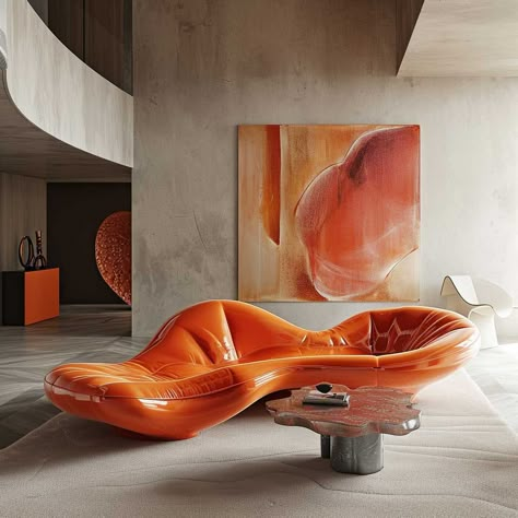 Avant Garde Design Interior, Avant Garde Living Room, Avant Garde Furniture, Carved Architecture, Avant Garde Home, Avant Garde Interior Design, Futuristic Home Interior, Architecture Mood Board, Futuristic Living Room