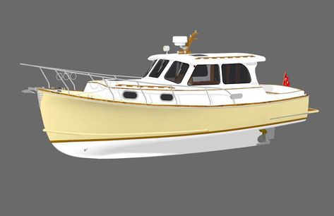 Endurance 30 Lobster #boatbuilding Wooden Speed Boats, Model Boats Building, Crab Trap, Lobster Boat, Being Outdoors, Sailing Dinghy, Plywood Boat, Cruiser Boat, Amphibious Vehicle