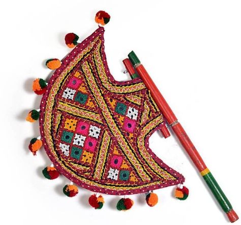 Meena Handicrafts Kutch Gujarati Art Work Ethnic Colorful Hand Fan 371 Showpiece  -  4 cm Gujarati Art, Guru Wallpaper, Truck Art Pakistan, Kutch Work Designs, India Home Decor, Hand Work Design, Kutch Work, Diy Yarn Crafts, Pumpkin Art